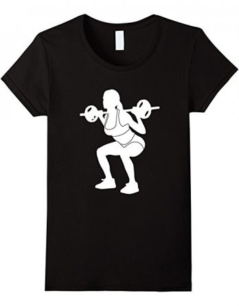 Womens LEG DAY Tshirt-Weight Lifting Training Squat Work Out Tshirt
