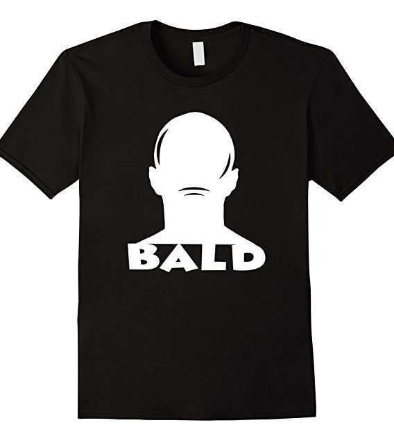 Mens Funny Bald Gift Tshirt, Bald is Beautiful and Sexy T-shirt