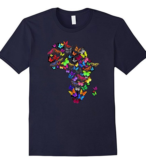 Cool Mama Africa Butterfly Style Tshirt, Africans Gift Shirt