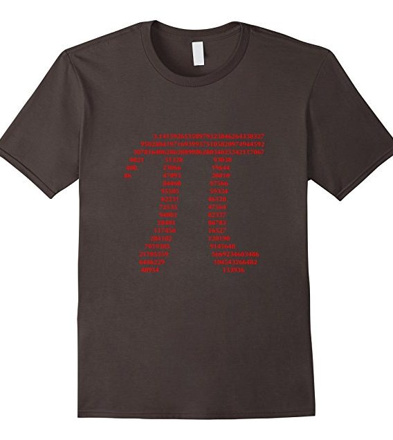 Pi Gift T-shirt for Math Geeks and Nerds,Pi Day Gift Shirt