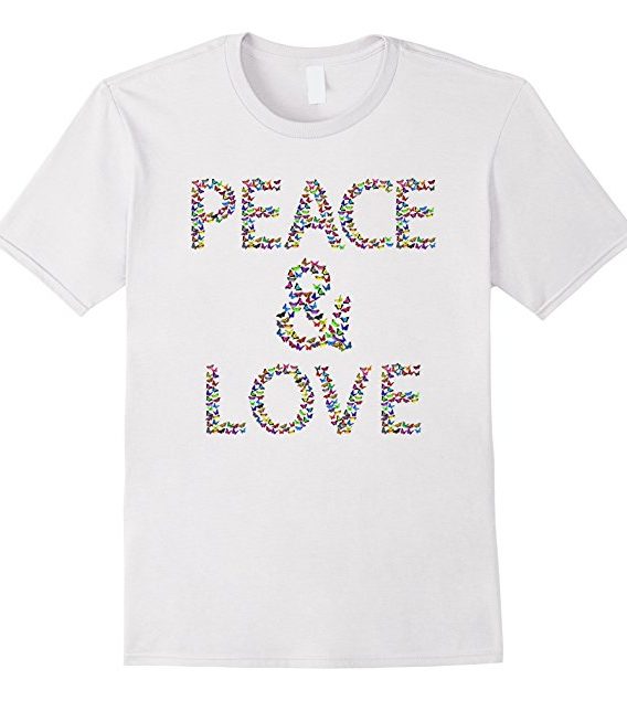 World Love Peace Gift Tshirt - Peace Is My Religion Shirt